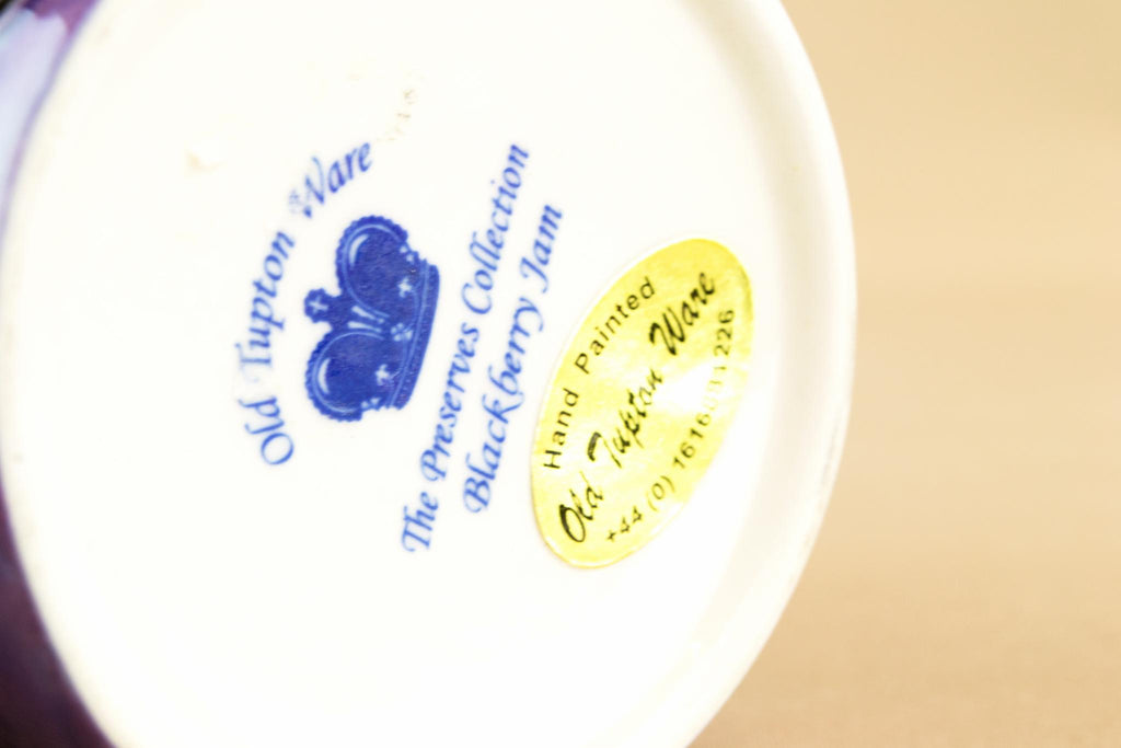 Ceramic Jam pot and spoon