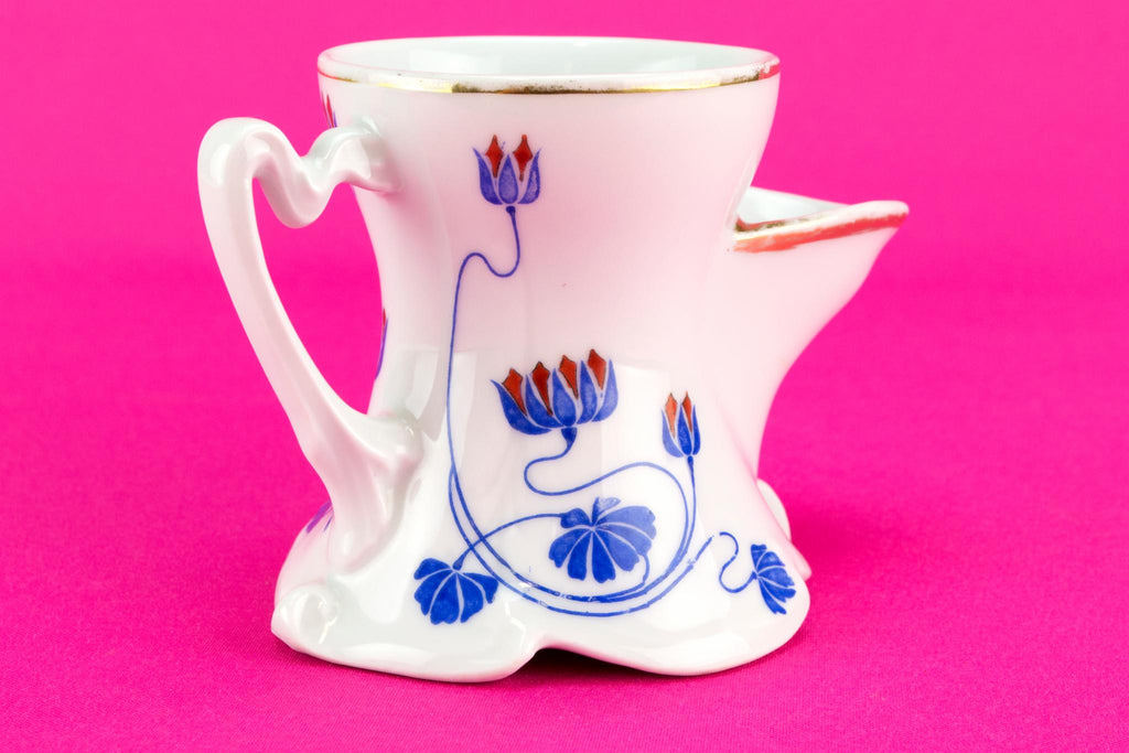 Blue and white shaving mug, German circa 1900
