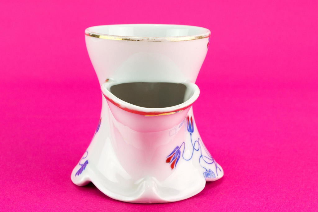 Blue and white shaving mug, German circa 1900
