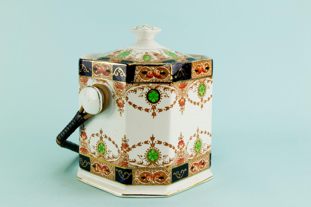 Octagonal ice bucket, English 1920s