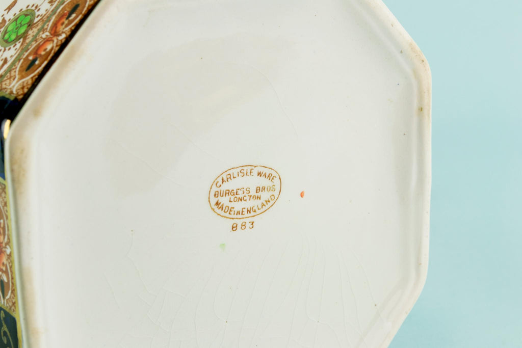 Octagonal ice bucket, English 1920s