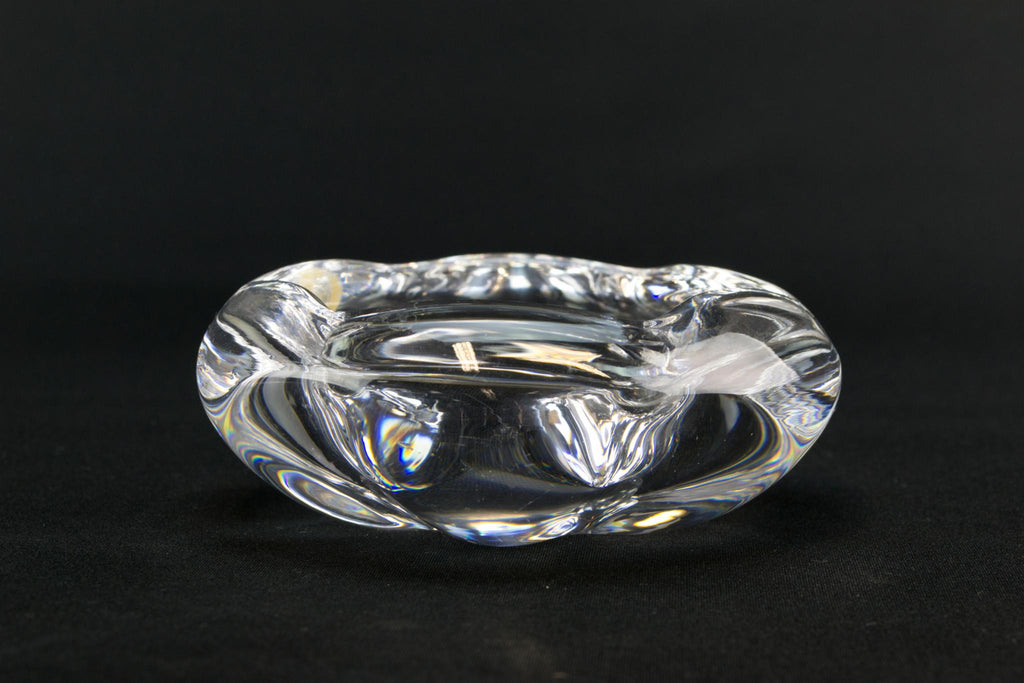 Small Orrefors decorative glass bowl, Swedish 1960s