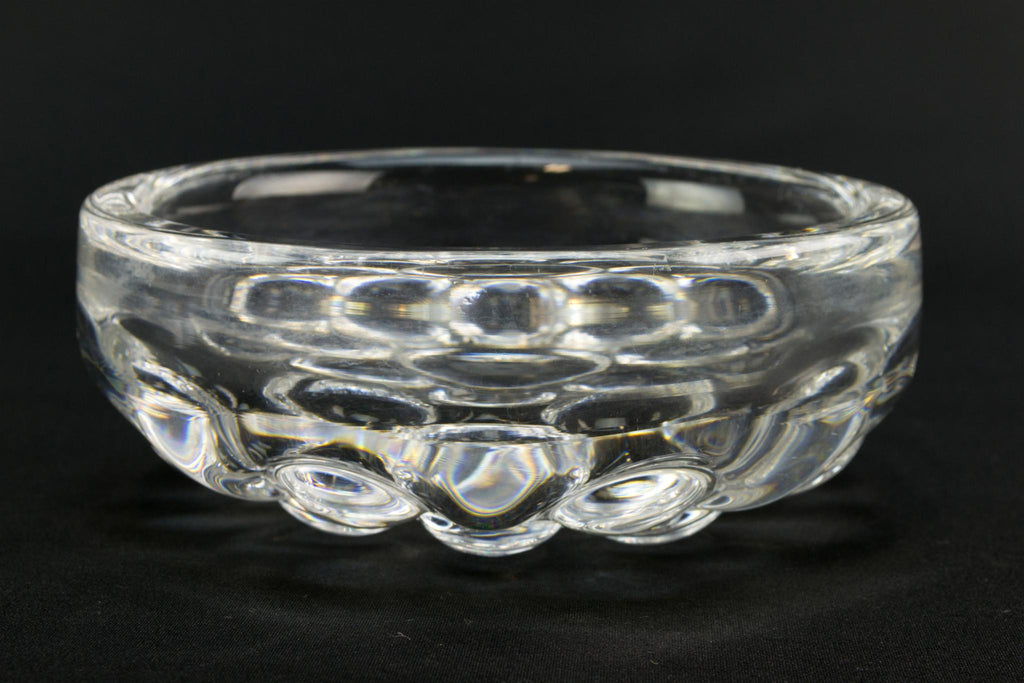 Heavy Orrefors Crystal bowl, Swedish circa 1970