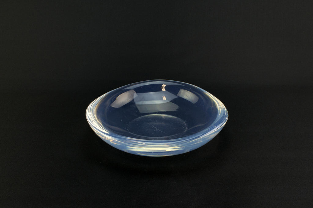 Orrefors opalescent glass bowl, Swedish 1950s