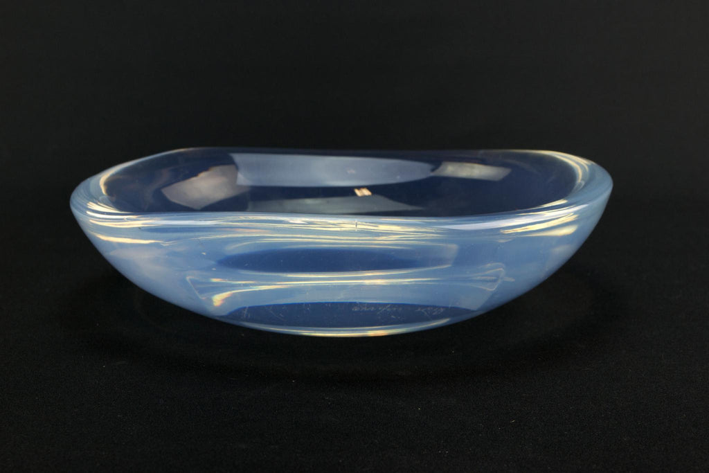 Orrefors opalescent glass bowl, Swedish 1950s