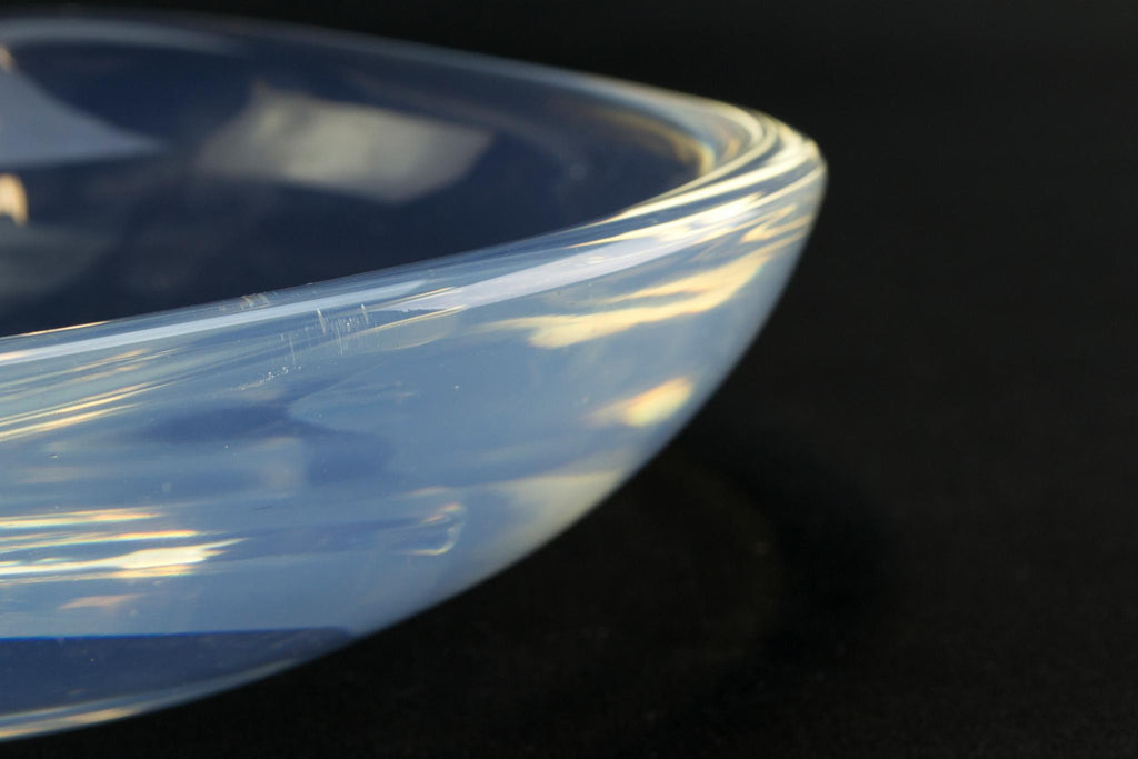 Orrefors opalescent glass bowl, Swedish 1950s