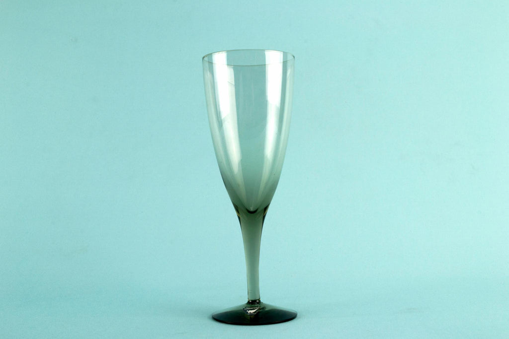 6 Orrefors Champagne glass flutes, Swedish 1970s