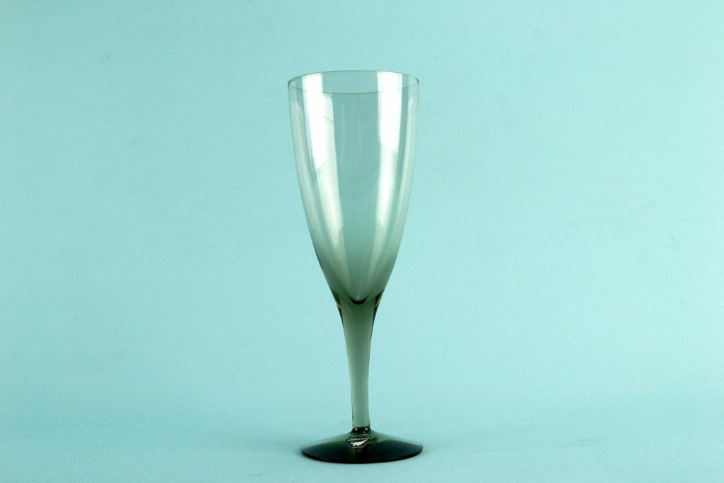 6 Orrefors Champagne glass flutes, Swedish 1970s