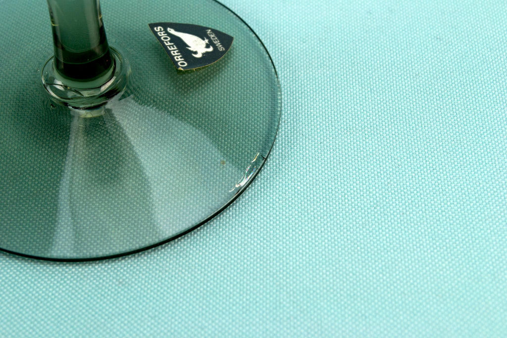 6 Orrefors Champagne glass flutes, Swedish 1970s