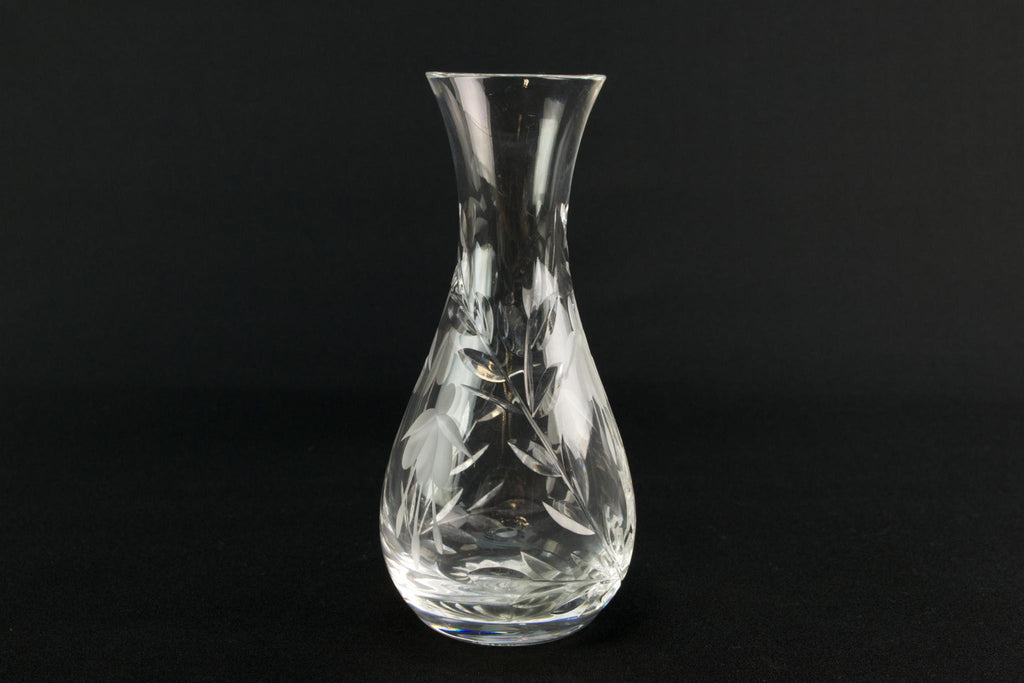 Small cut crystal Stuart vase
