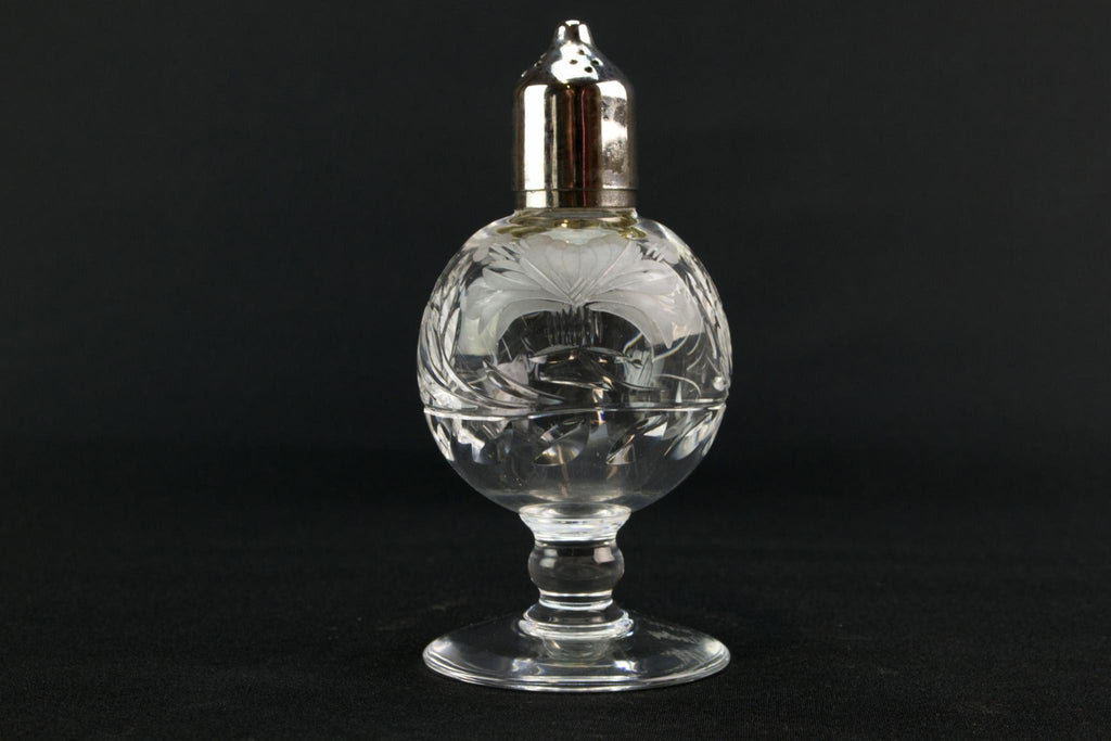 Cut glass salt shaker by Royal Brierley