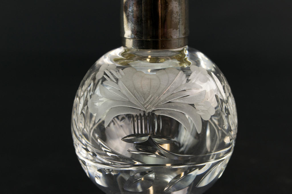 Cut glass salt shaker by Royal Brierley