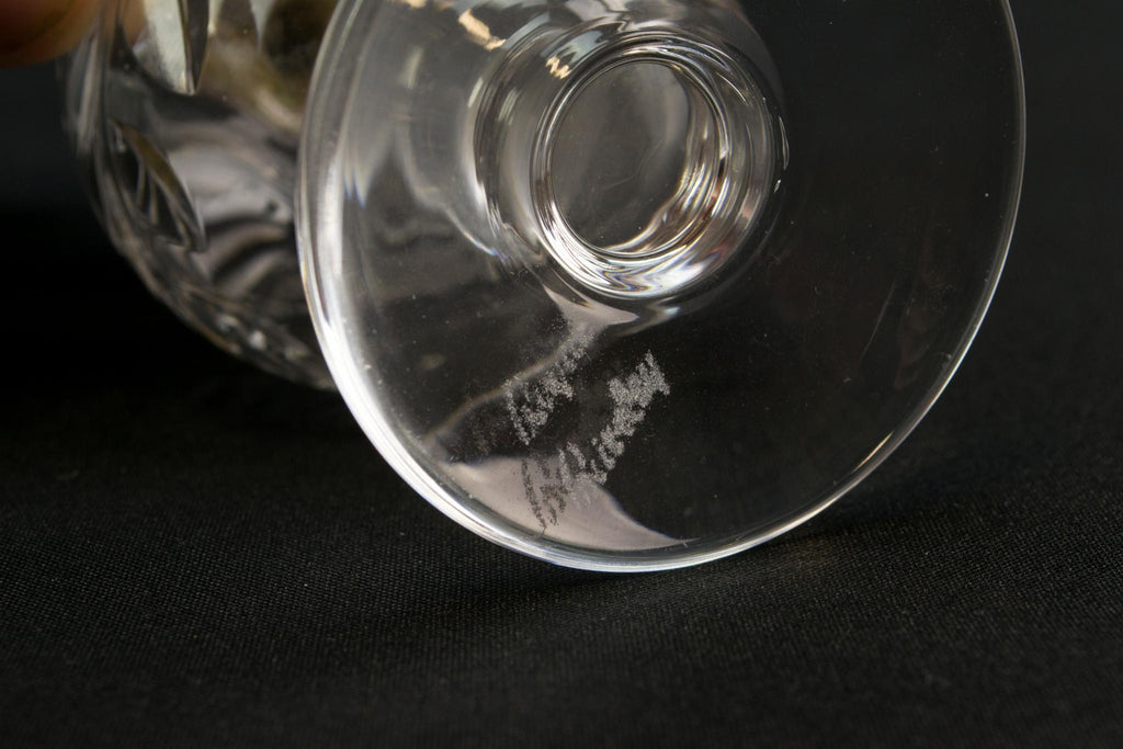 Cut glass salt shaker by Royal Brierley