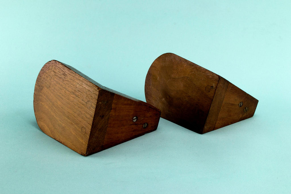 1960s Mid-Century Modern Wooden Bookends