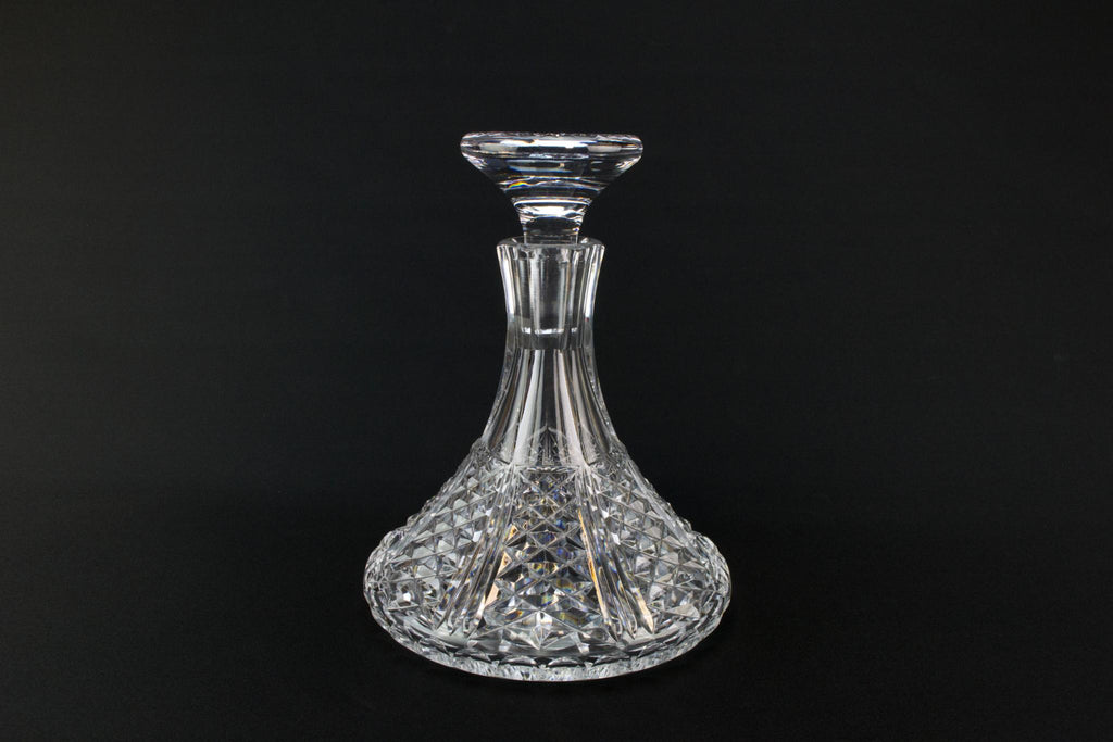 Royal Doulton cut glass ship decanter