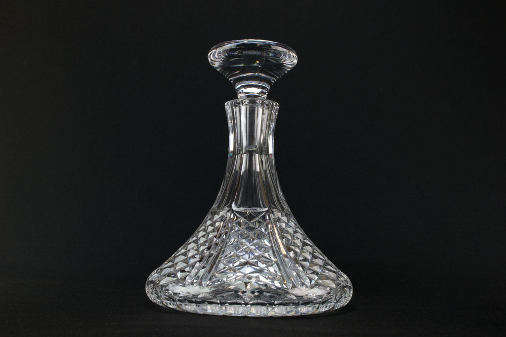 Royal Doulton cut glass ship decanter