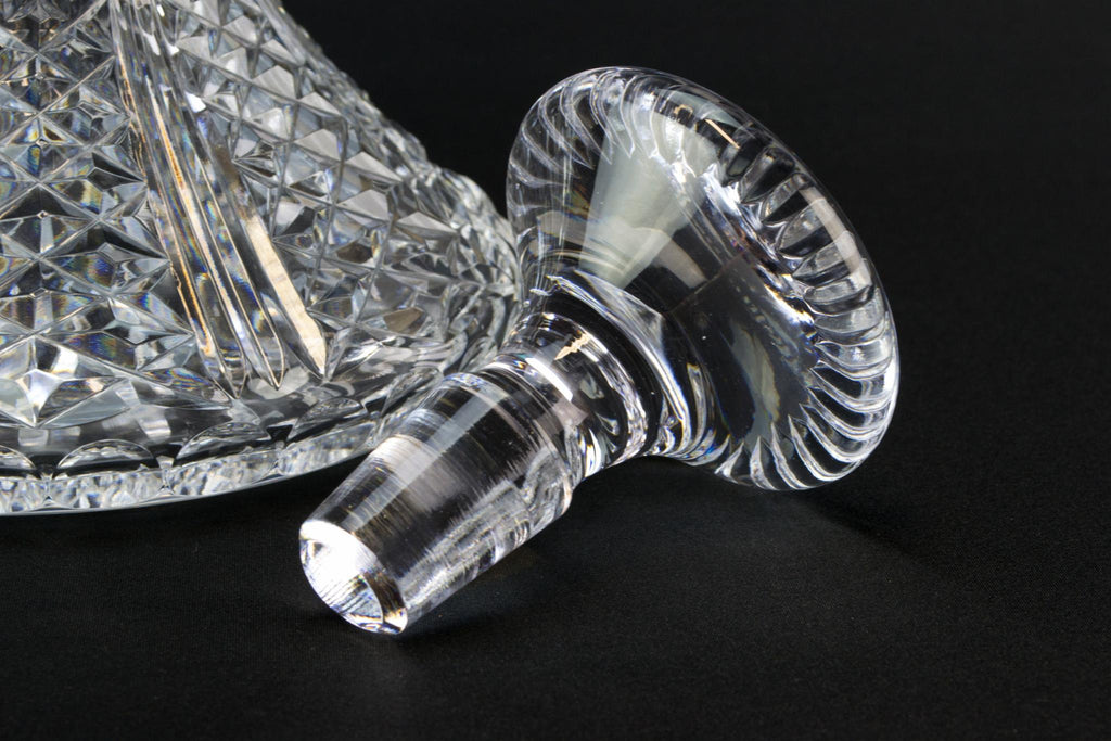 Royal Doulton cut glass ship decanter