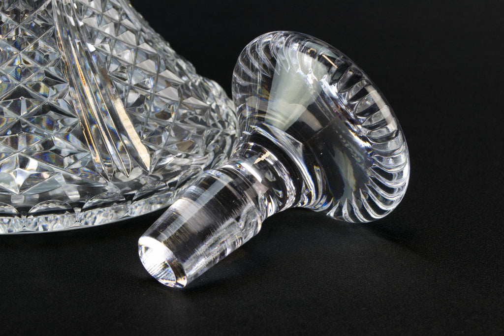 Royal Doulton cut glass ship decanter