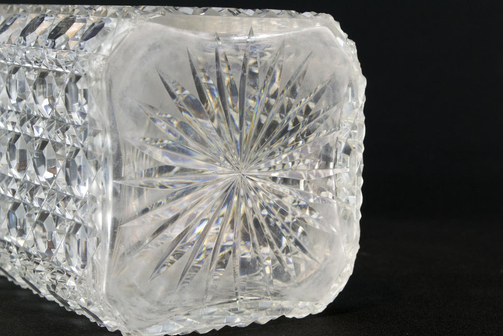 Square Whisky Decanter, English Early 1900s