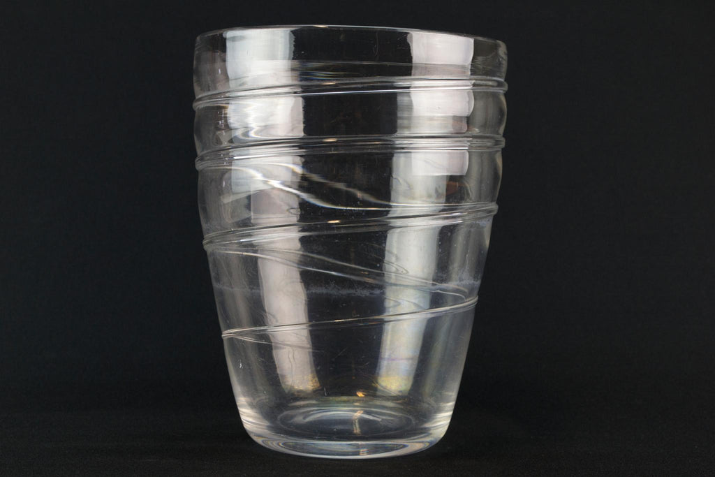 Art Deco Whitefriars glass vase, English 1930s