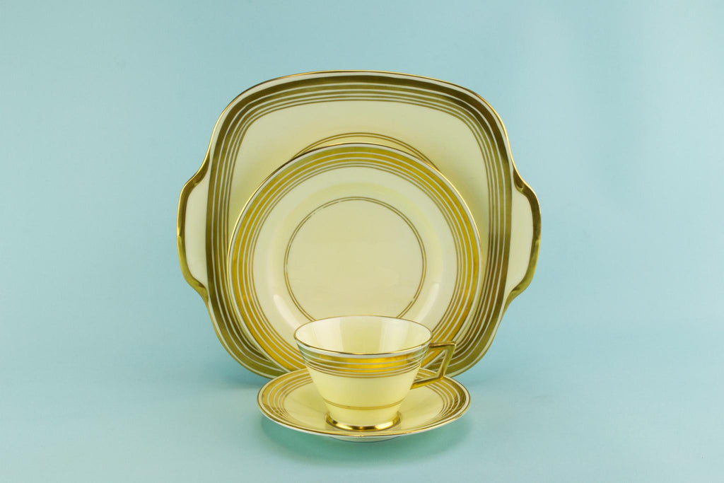 Art Deco tea set for 6, English 1920s