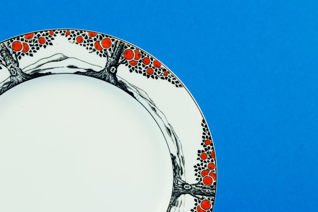 Orange Tree single tea set, English Art Deco 1920s