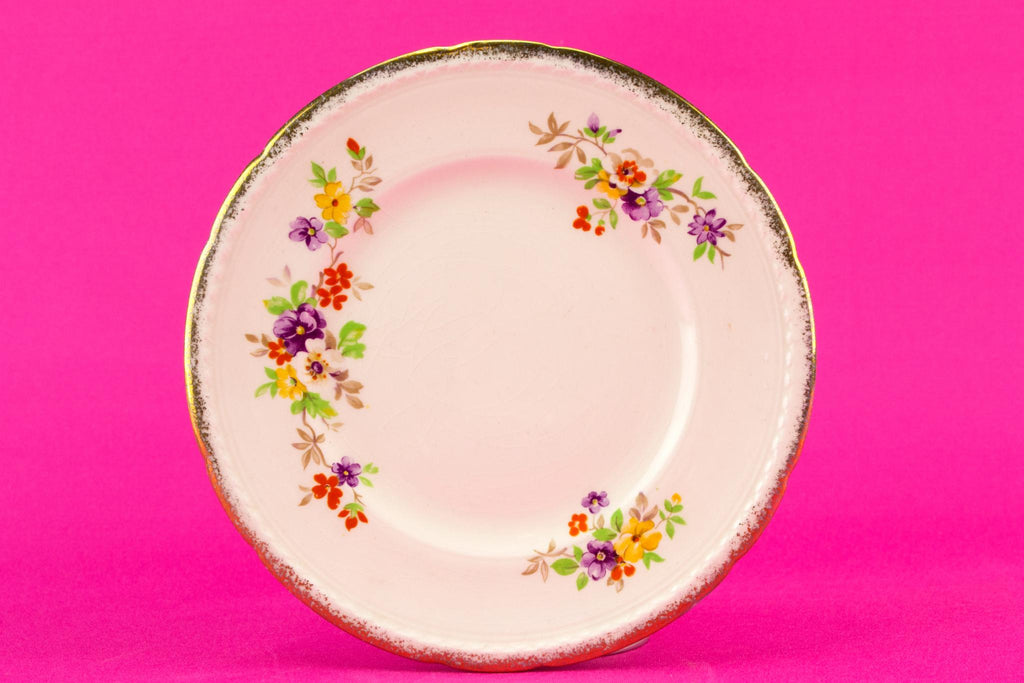 Floral tea set for two, English 1940s