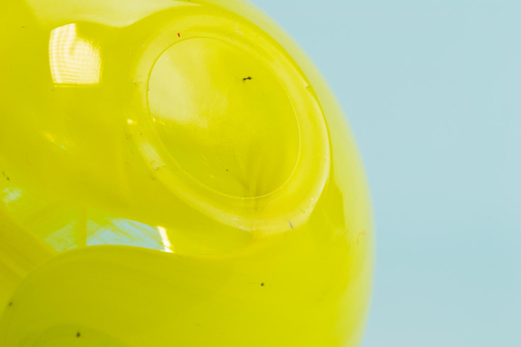 Kosta Boda yellow glass bowl