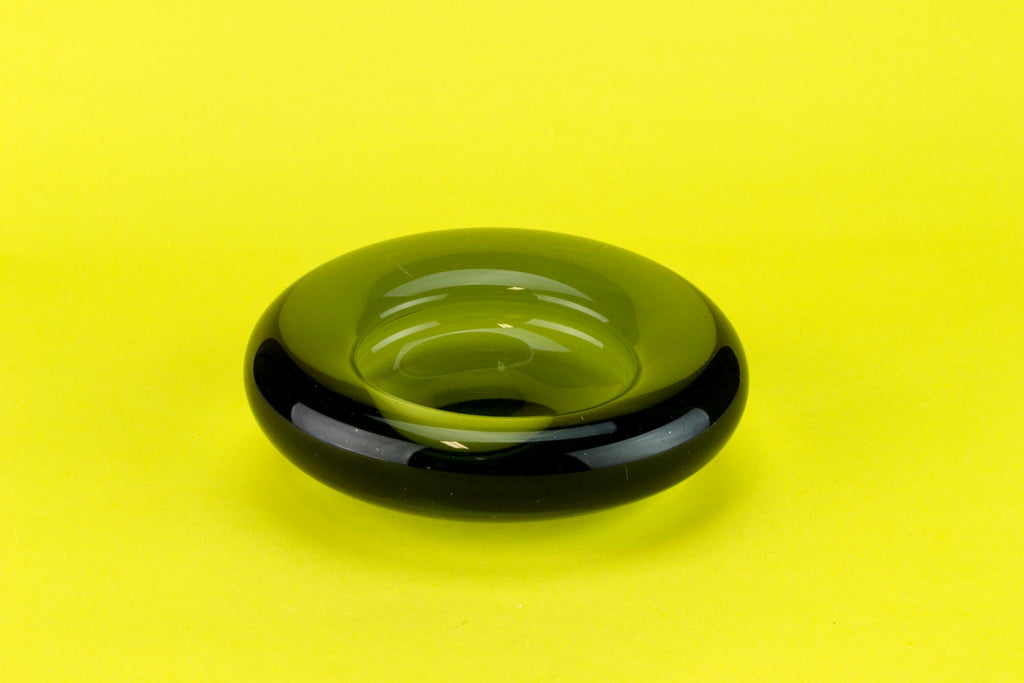 Holmegaard grey glass bowl, Danish 1950s