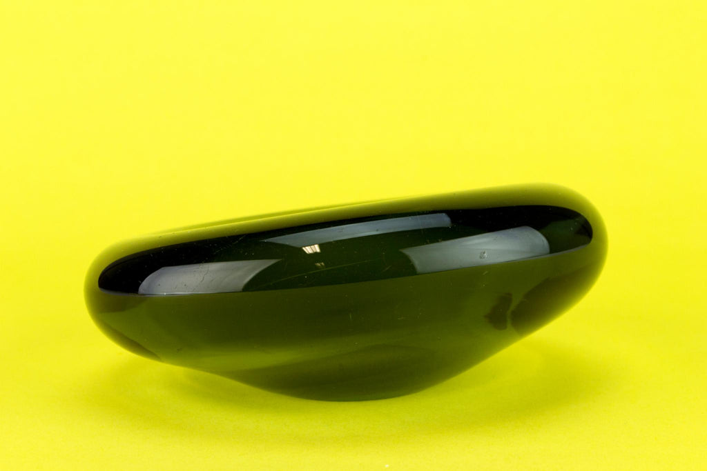 Holmegaard grey glass bowl, Danish 1950s
