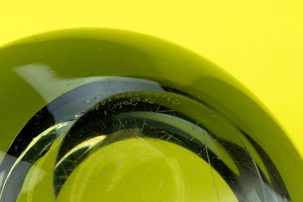 Holmegaard grey glass bowl, Danish 1950s