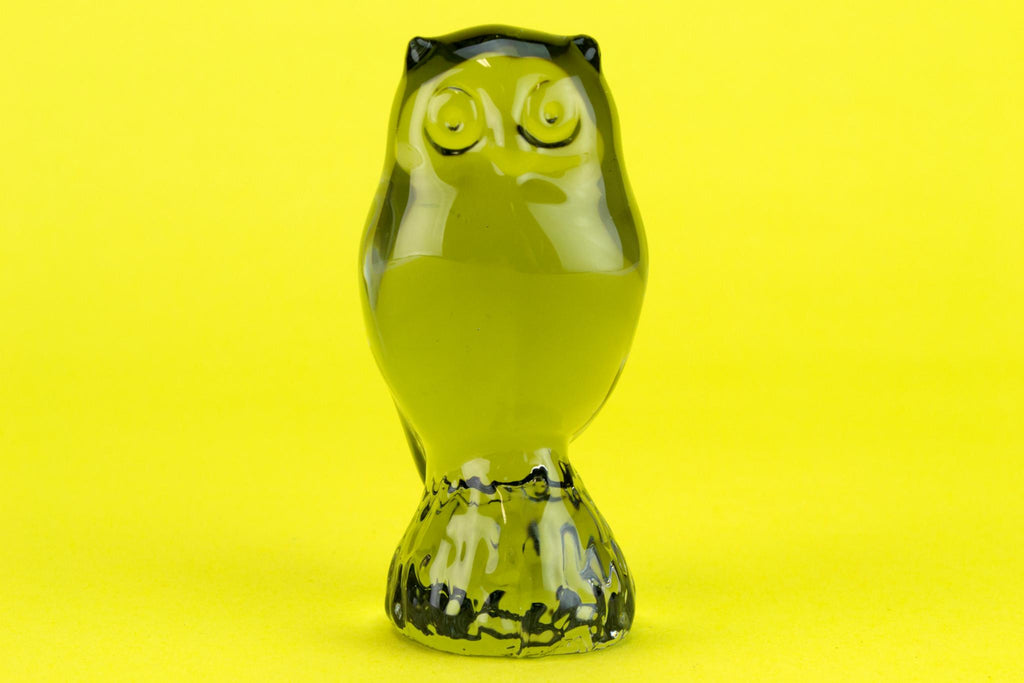 Small glass owl by Reijmyre, Swedish 1960s