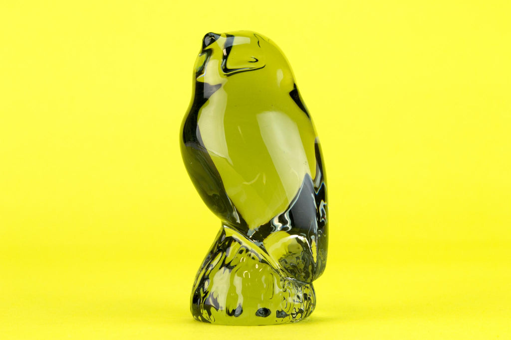 Small glass owl by Reijmyre, Swedish 1960s