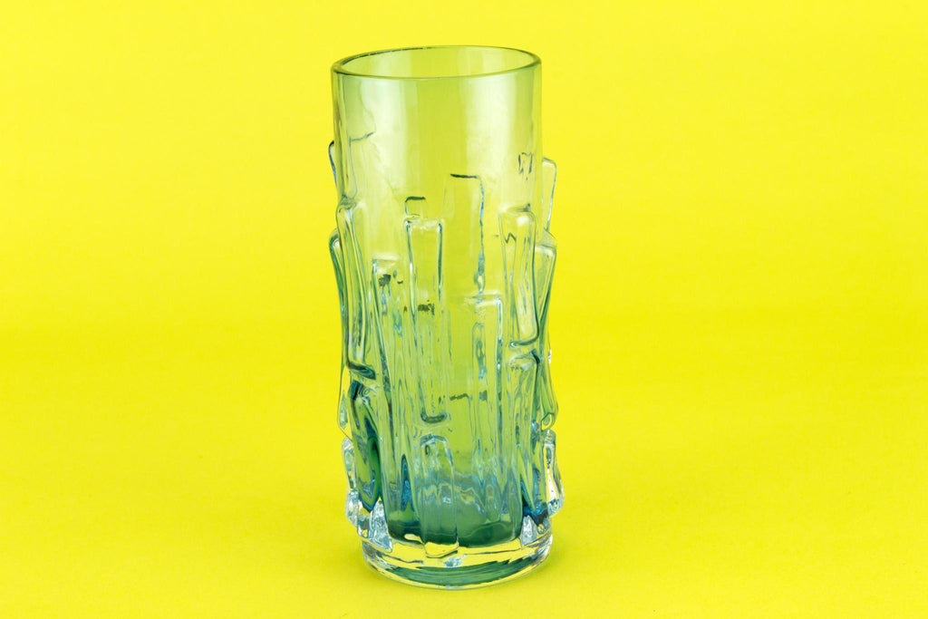 Aseda blue glass vase, Swedish 1970s