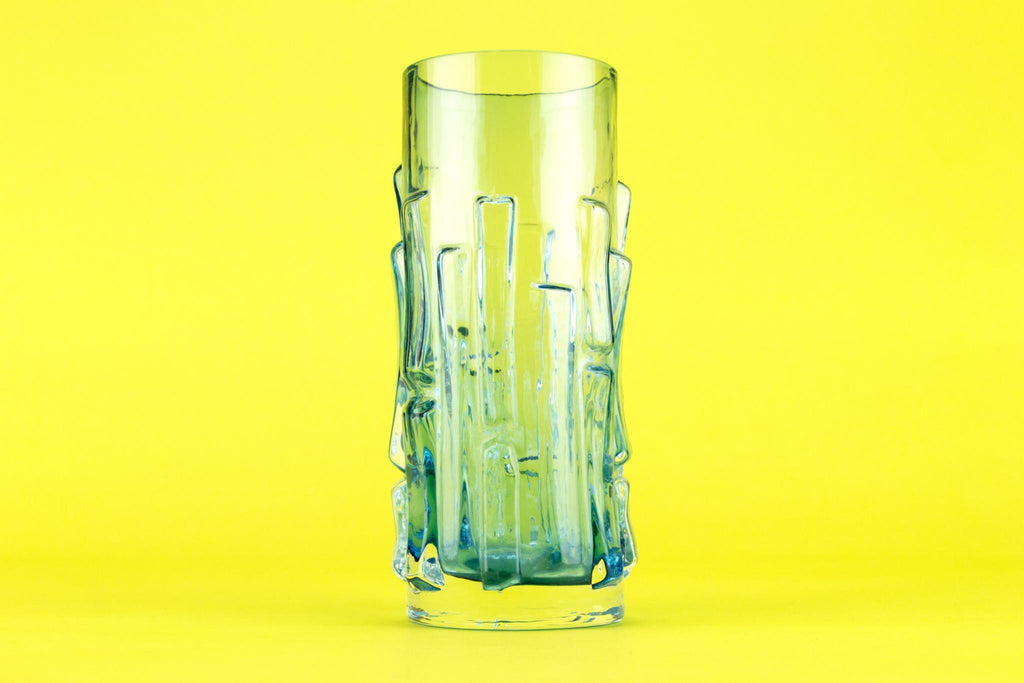 Aseda blue glass vase, Swedish 1970s