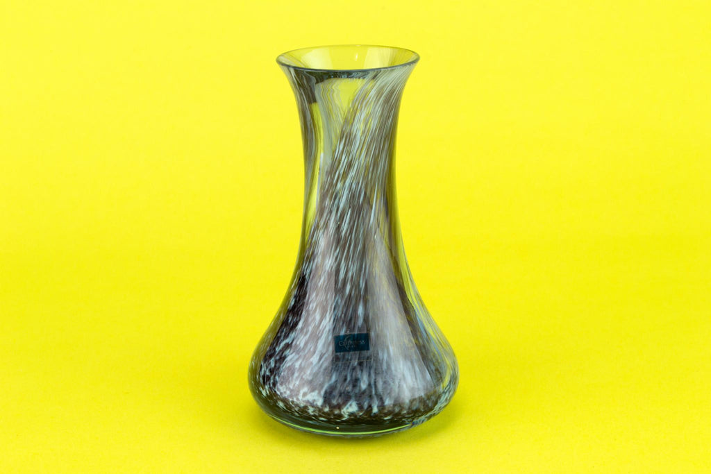 Small purple glass Caithness Scottish vase