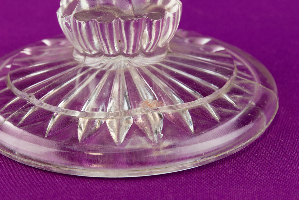 Large glass celery bowl, English late 19th century