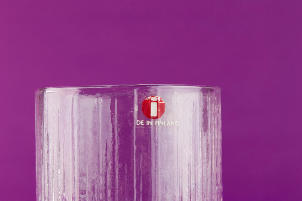 3 Highball glasses by Iittala, Finland 1970s