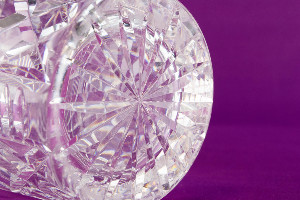 Large Waterford crystal vase, Irish circa 1970