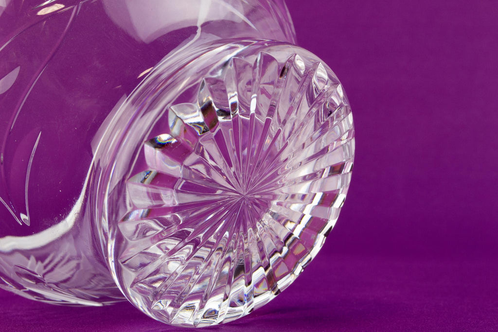 Cut glass Royal Brierley rose bowl