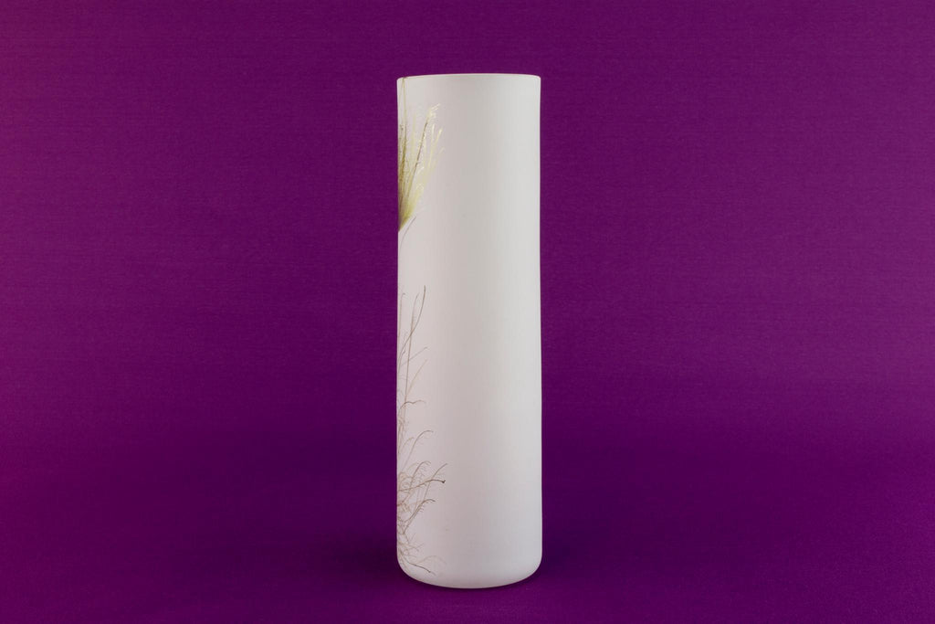 Small white glass vase by Nobile