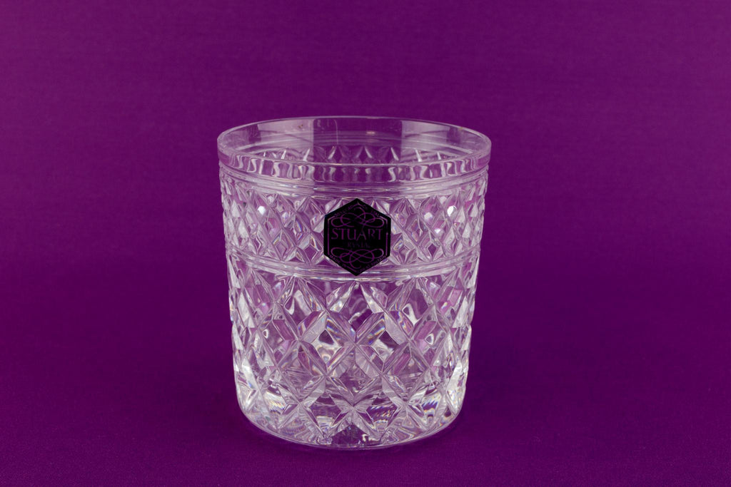 Stuart cut crystal English whisky glass