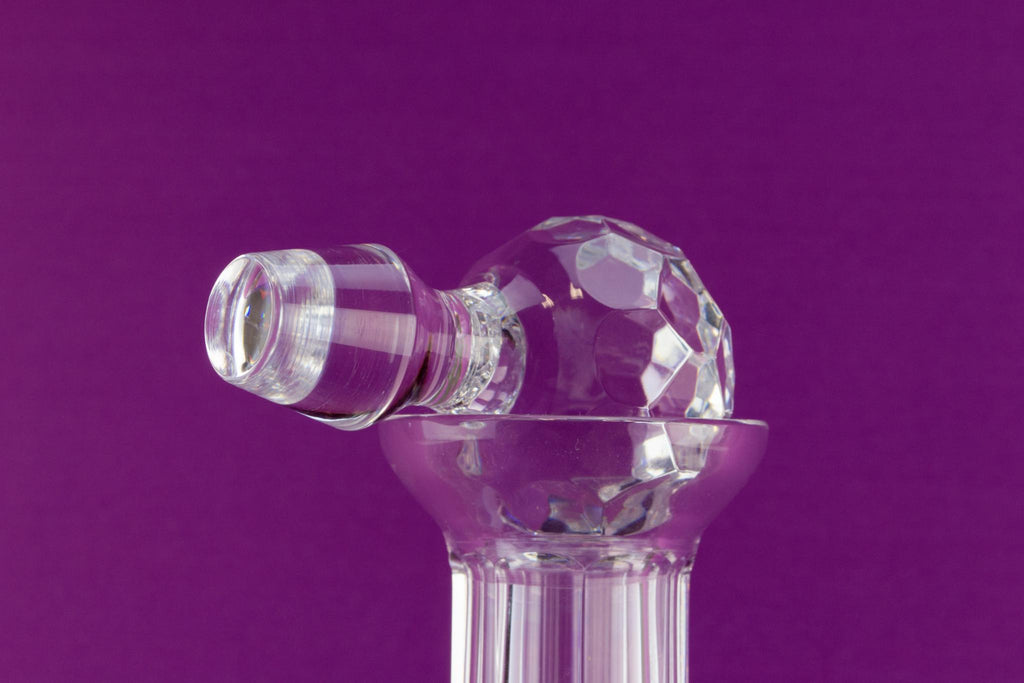 Heavy cut glass Tyrone Irish decanter