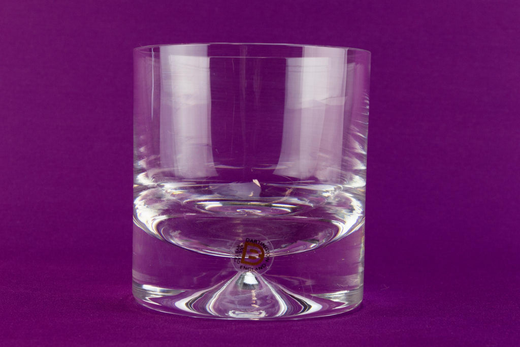 2 Dartington crystal glass whisky tumblers