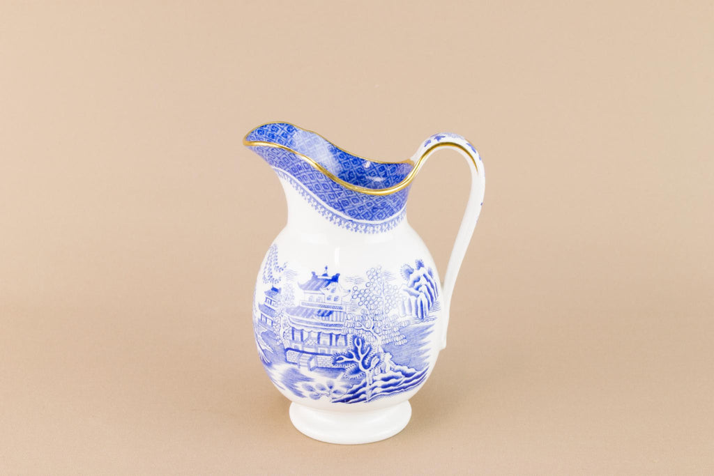Copeland blue and white milk jug, English Early 1900s