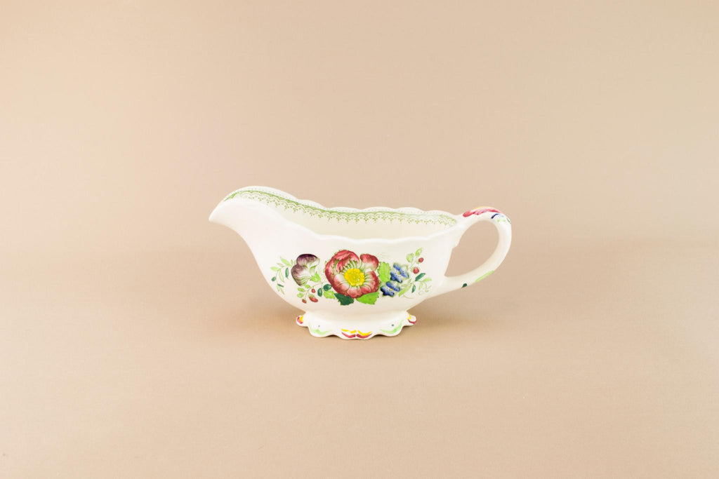 Masons Paynsley gravy boat, English 1970s