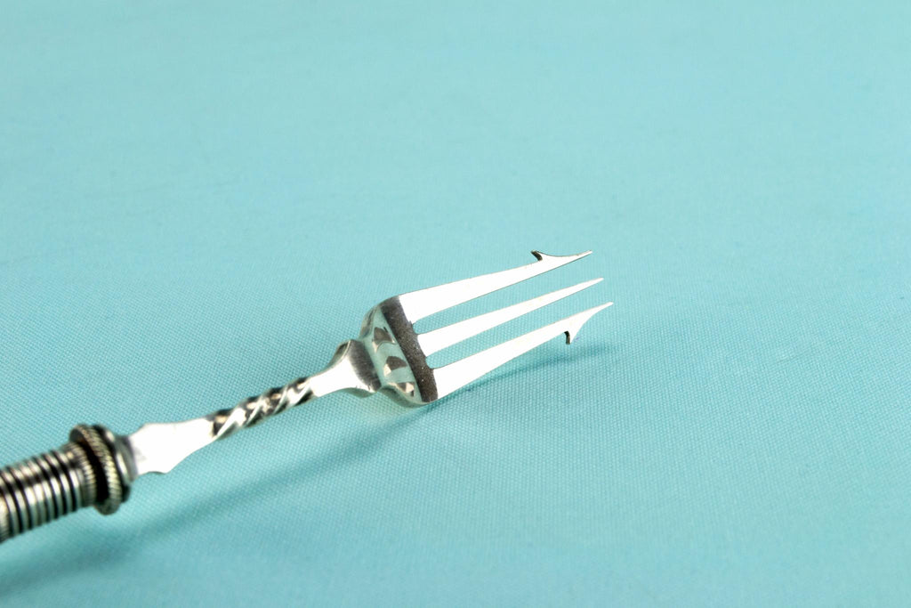 Mother of pearl small serving fork, English circa 1900
