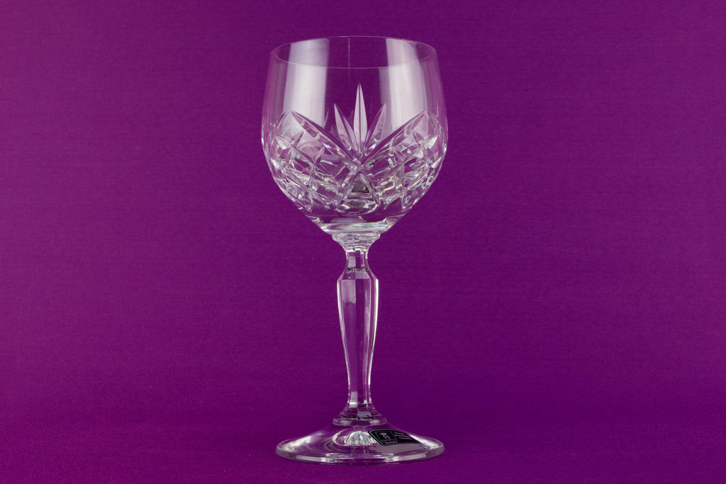 2 Spiegelau cut crystal wine glasses