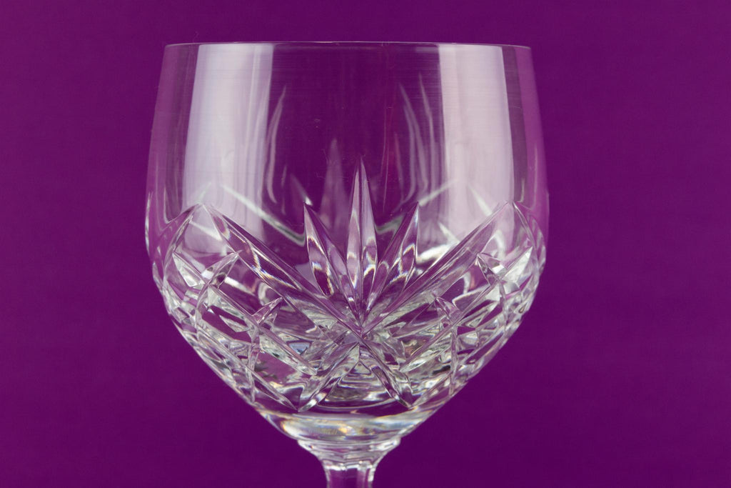 2 Spiegelau cut crystal wine glasses
