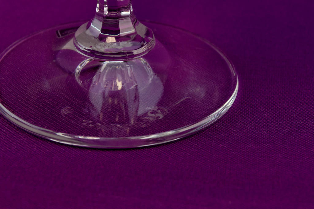2 Spiegelau cut crystal wine glasses